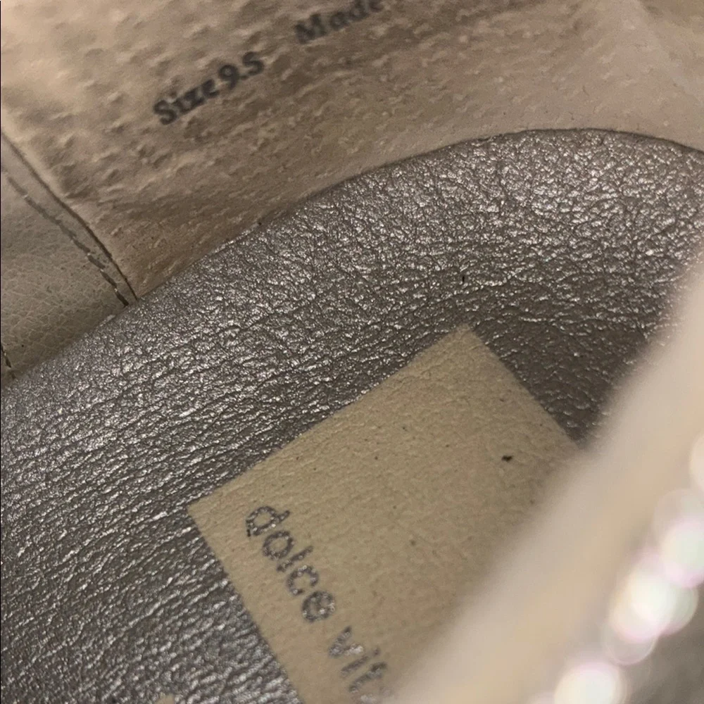 Dolce Vita Black and Silver Textured Sneakers